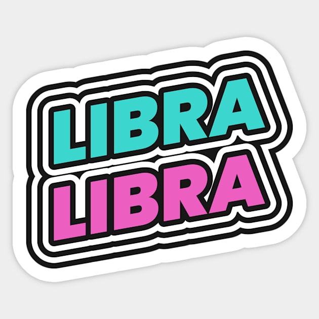 Libra Zodiac Sticker by Tip Top Tee's